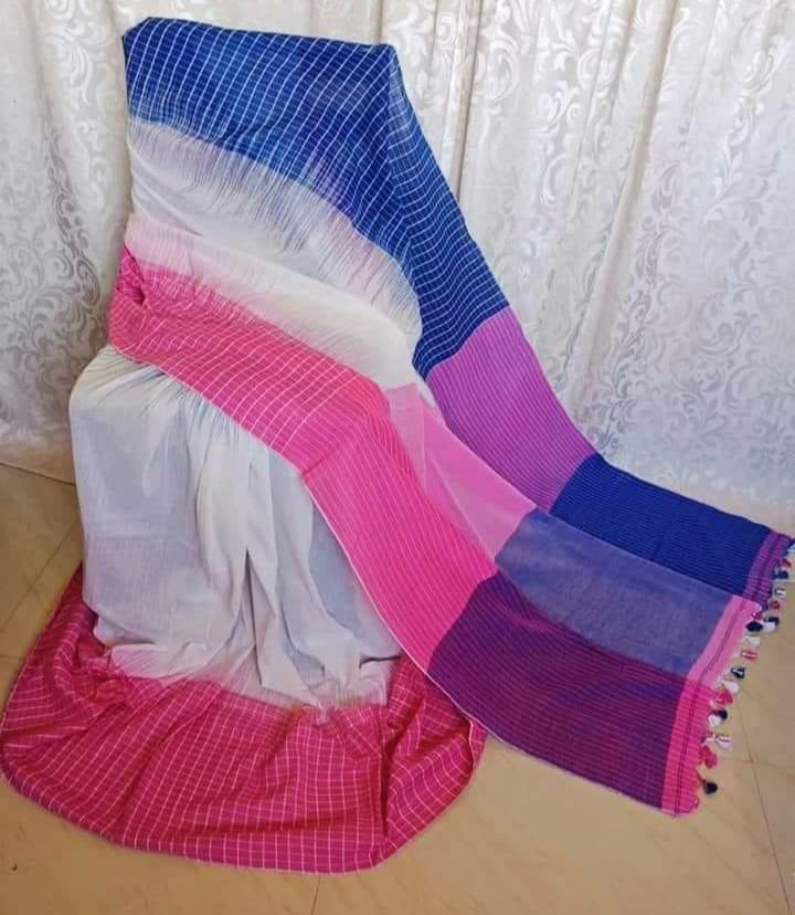  multicolor cotton saree 